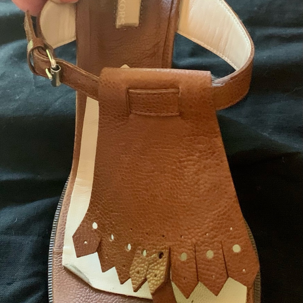 Michael Kors sandals kilt flap detail